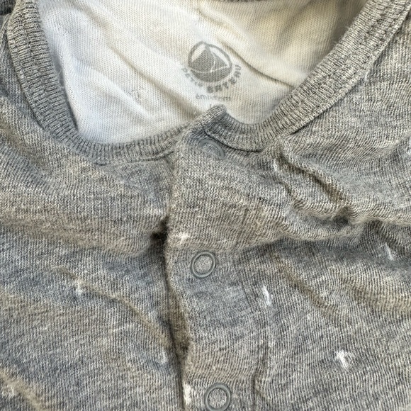 Petit Bateau Grey 2 Piece Set Leggings and Sweater - Picture 2 of 3